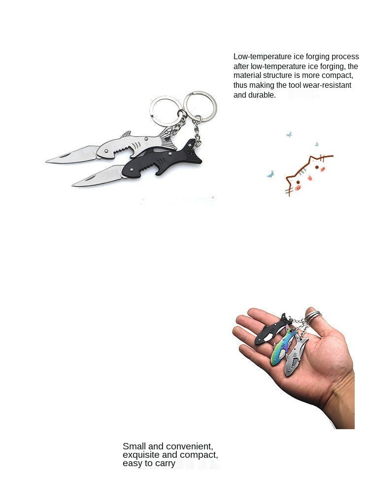 Knife multifunctional bottle opener fruit knife paring knife sharp unpacking portable folding knife keychain small knives