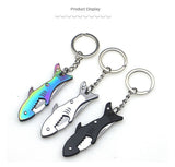 Knife multifunctional bottle opener fruit knife paring knife sharp unpacking portable folding knife keychain small knives