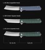 Outdoor self-defense camping knife multi-purpose outdoor knife D2 steel folding knife G10 handle bearing folding knife