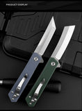 Outdoor self-defense camping knife multi-purpose outdoor knife D2 steel folding knife G10 handle bearing folding knife