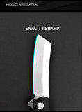 Outdoor self-defense camping knife multi-purpose outdoor knife D2 steel folding knife G10 handle bearing folding knife