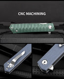 Outdoor self-defense camping knife multi-purpose outdoor knife D2 steel folding knife G10 handle bearing folding knife