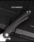 Outdoor multi-purpose self-defense fruit knife tactical survival knife camping folding knife stainless steel D2 bearing folding knife
