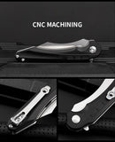 Outdoor multi-purpose self-defense fruit knife tactical survival knife camping folding knife stainless steel D2 bearing folding knife