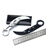 Outdoor multifunctional folding knife knife High hardness self-defense portable claw survival mechanical claw knife straight knife folding knife