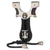 huwairen alloy steel slingshot infrared laser sight slingshot high precision free binding fast flattening leather