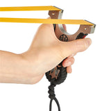 huwairen alloy steel slingshot infrared laser sight slingshot high precision free binding fast flattening leather