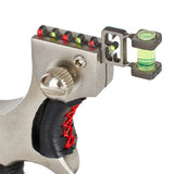 huwairen alloy steel slingshot infrared laser sight slingshot high precision free binding fast flattening leather
