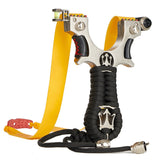 huwairen alloy steel slingshot infrared laser sight slingshot high precision free binding fast flattening leather