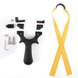 New fast-pressing resin slingshot multicolor with light stainless steel free strapping flat leather slingshot manufacturer supply