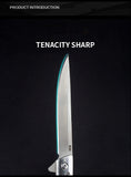 New Stainless Steel Fruit Knife Sandalwood Handle Folding Knife Camping Outdoor Folding Knife Damascus Pocket Knife