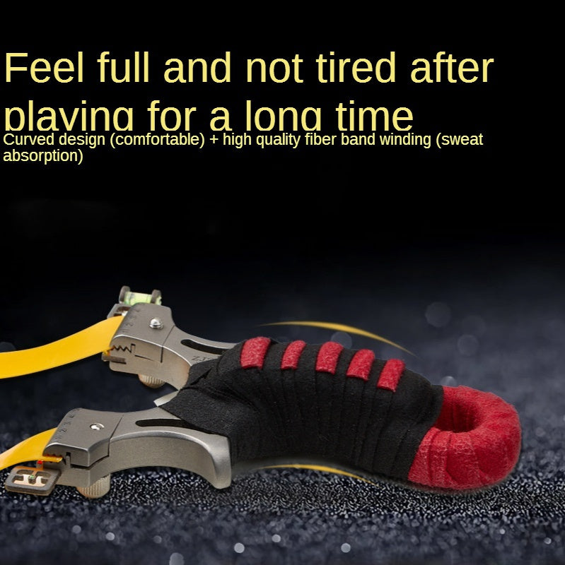 Shocking Dragon Slingshot Dual sight stainless steel laser slingshot in multiple colors, full and comfortable grip without holding hands
