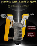 Shocking Dragon Slingshot Dual sight stainless steel laser slingshot in multiple colors, full and comfortable grip without holding hands