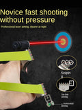 Shocking Dragon Slingshot Dual sight stainless steel laser slingshot in multiple colors, full and comfortable grip without holding hands