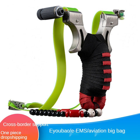 Shocking Dragon Slingshot Dual sight stainless steel laser slingshot in multiple colors, full and comfortable grip without holding hands