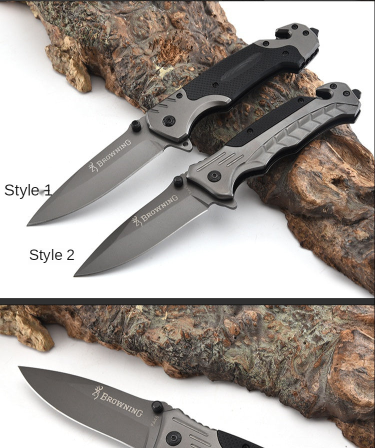 Multifunctional folding knife Outdoor folding knife Heavy-duty folding knife G10 handle self-defense all-steel folding knife