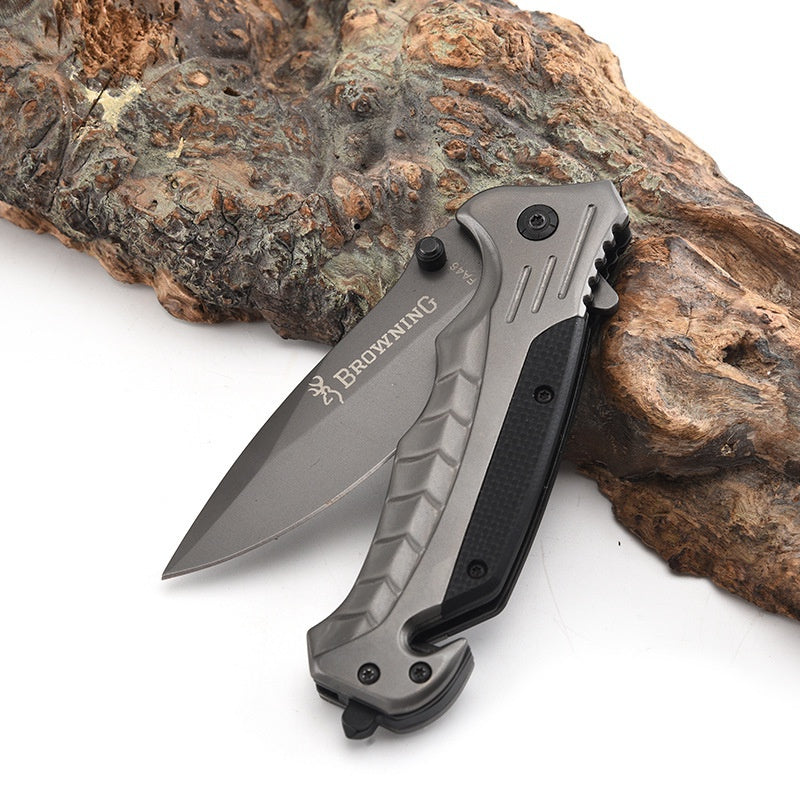 Multifunctional folding knife Outdoor folding knife Heavy-duty folding knife G10 handle self-defense all-steel folding knife