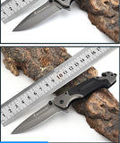 Multifunctional folding knife Outdoor folding knife Heavy-duty folding knife G10 handle self-defense all-steel folding knife