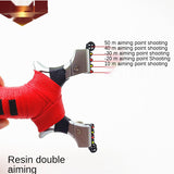 Fast pressure lock phoenix slingshot alloy flat leather free binding alloy thickened army soul fiber optic flat sight bullet frame factory wholesale