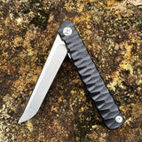 Outdoor camping portable folding knife powder steel folding knife fruit knife multifunctional stainless steel army knife