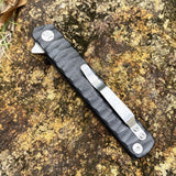 Outdoor camping portable folding knife powder steel folding knife fruit knife multifunctional stainless steel army knife