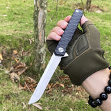 Outdoor camping portable folding knife powder steel folding knife fruit knife multifunctional stainless steel army knife
