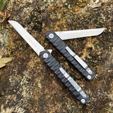 Outdoor camping portable folding knife powder steel folding knife fruit knife multifunctional stainless steel army knife