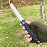 Outdoor camping portable folding knife powder steel folding knife fruit knife multifunctional stainless steel army knife