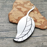 Key Folding Knife Full Stainless Steel Folding Knife Creative Mini Gift Knife Leaf Leaf Knife