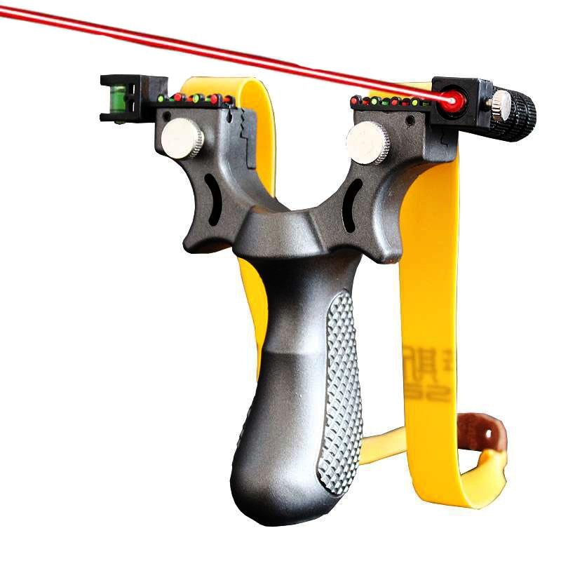 Slingshot laser light sight resin fast pressure slingshot flat rubber band level fiber laser slingshot factory wholesale