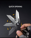 Portable self-defense knife bearing sharp folding knife D2 folding fruit knife stainless steel mini outdoor knife