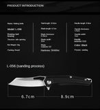 Portable self-defense knife bearing sharp folding knife D2 folding fruit knife stainless steel mini outdoor knife