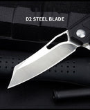 Portable self-defense knife bearing sharp folding knife D2 folding fruit knife stainless steel mini outdoor knife
