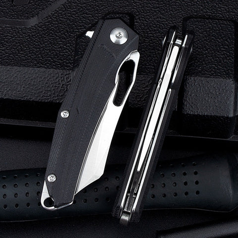 Portable self-defense knife bearing sharp folding knife D2 folding fruit knife stainless steel mini outdoor knife