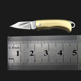 Carry pocket knife express unpacking key chain small folding knife mini folding knife ultra small brass knife 3pcs