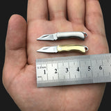 Carry pocket knife express unpacking key chain small folding knife mini folding knife ultra small brass knife 3pcs