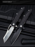Multifunctional outdoor camping tactical survival folding knife D2 steel high hardness stainless steel folding fruit knife