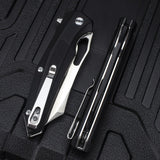 Multifunctional outdoor camping tactical survival folding knife D2 steel high hardness stainless steel folding fruit knife