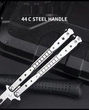 Beginner practice tool unsharpened training knife Folding stainless steel practice throwing knife