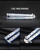 Beginner practice tool unsharpened training knife Folding stainless steel practice throwing knife