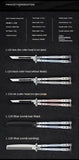 Beginner practice tool unsharpened training knife Folding stainless steel practice throwing knife