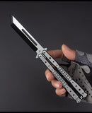 Beginner practice tool unsharpened training knife Folding stainless steel practice throwing knife