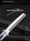 Beginner practice tool unsharpened training knife Folding stainless steel practice throwing knife