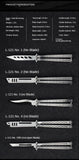 Outdoor training decompression swing knife Stainless steel unopened game swing knife Folding practice knife
