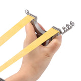Huwairen broken soul slingshot stainless steel material, fast compression rubber band slingshot, horizontal aiming slingshot