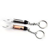 Carry a multi-function folding knife tactical knife mini bullet-shaped pocket knife keychain pocket knife