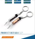Carry a multi-function folding knife tactical knife mini bullet-shaped pocket knife keychain pocket knife
