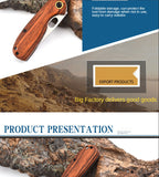 Outdoor parrot knife folding knife outdoor stainless steel folding knife portable self-defense knife