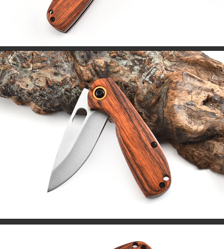 Outdoor parrot knife folding knife outdoor stainless steel folding knife portable self-defense knife