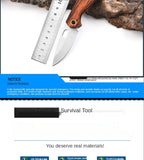 Outdoor parrot knife folding knife outdoor stainless steel folding knife portable self-defense knife